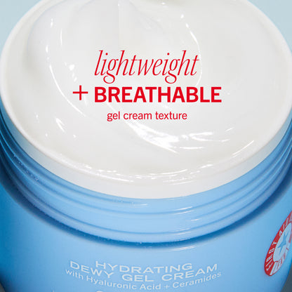 Hydrating Dewy Gel Cream Moisturizer with Hyaluronic Acid + Ceramides