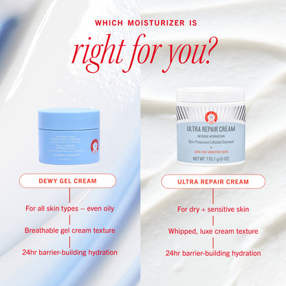 Hydrating Dewy Gel Cream Moisturizer with Hyaluronic Acid + Ceramides