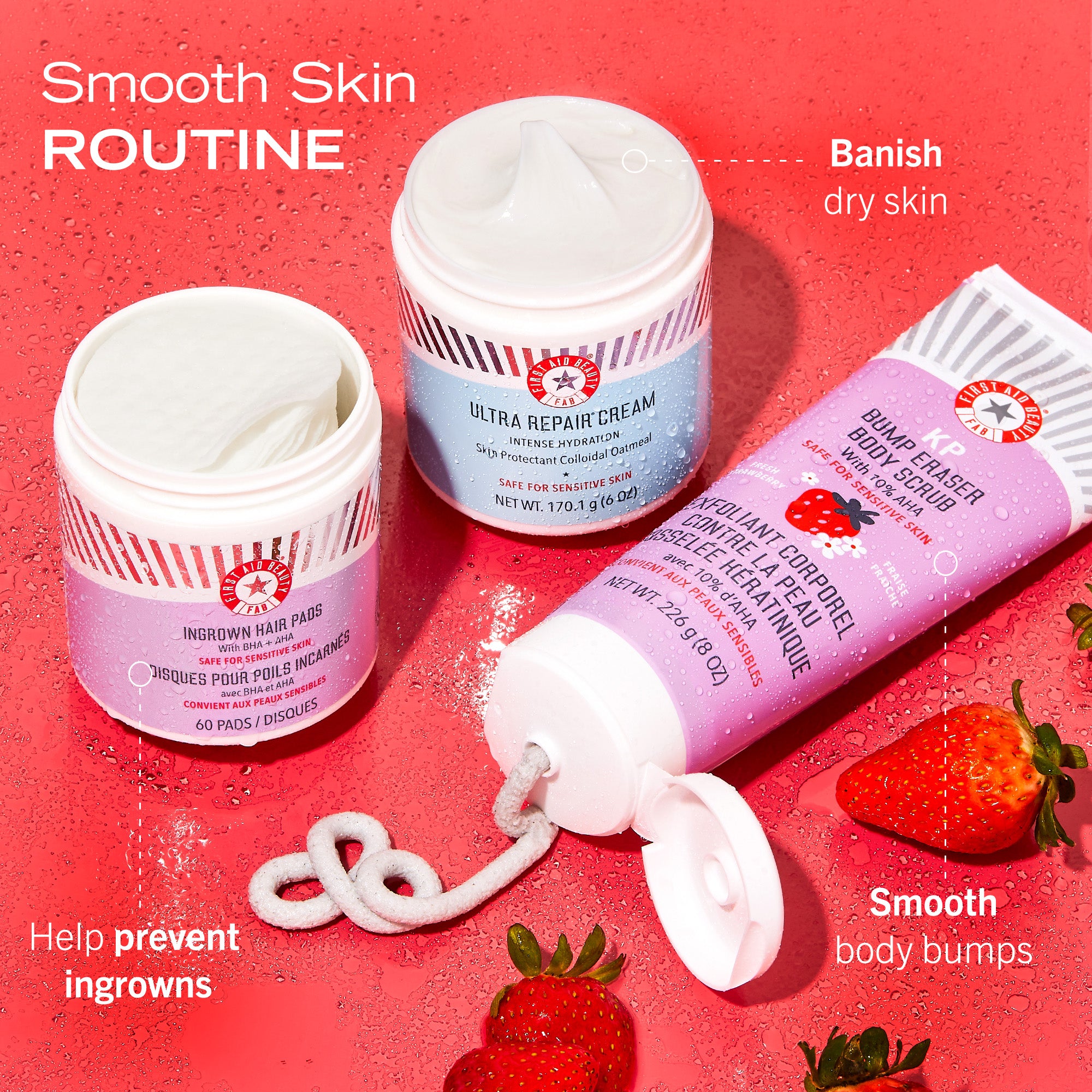 KP Bump Eraser Body Scrub 10% AHA Fresh Strawberry