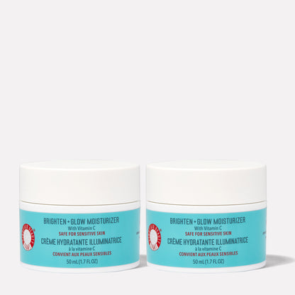 Brighten + Glow Moisturizer Duo Bundle.